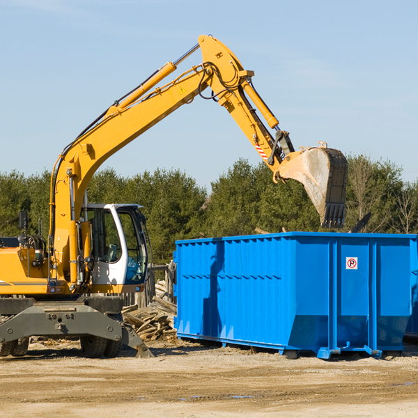 are there any restrictions on where a residential dumpster can be placed in Guilford